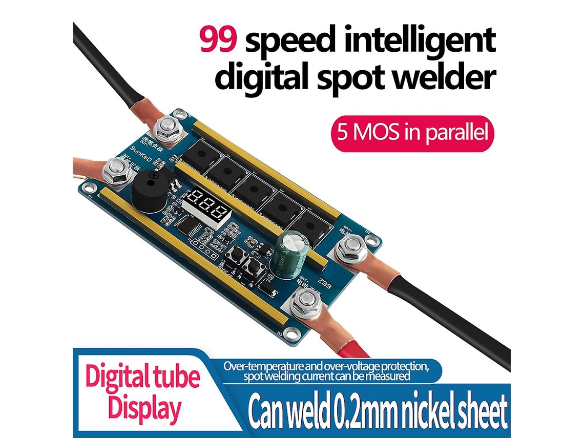 Mini Pontos de Bateria Inteligentes para Soldagem de Folha de Níquel com Display Digital Inteligente ALLINLESS