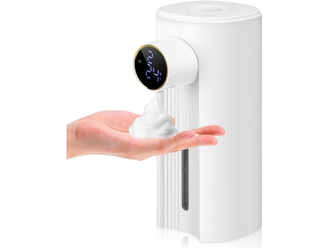 Dispensador De Sabonete Líquido Espumante Automático Sem Toque De 300ml, 5 Níveis Ajustáveis, Adequa Gokoco