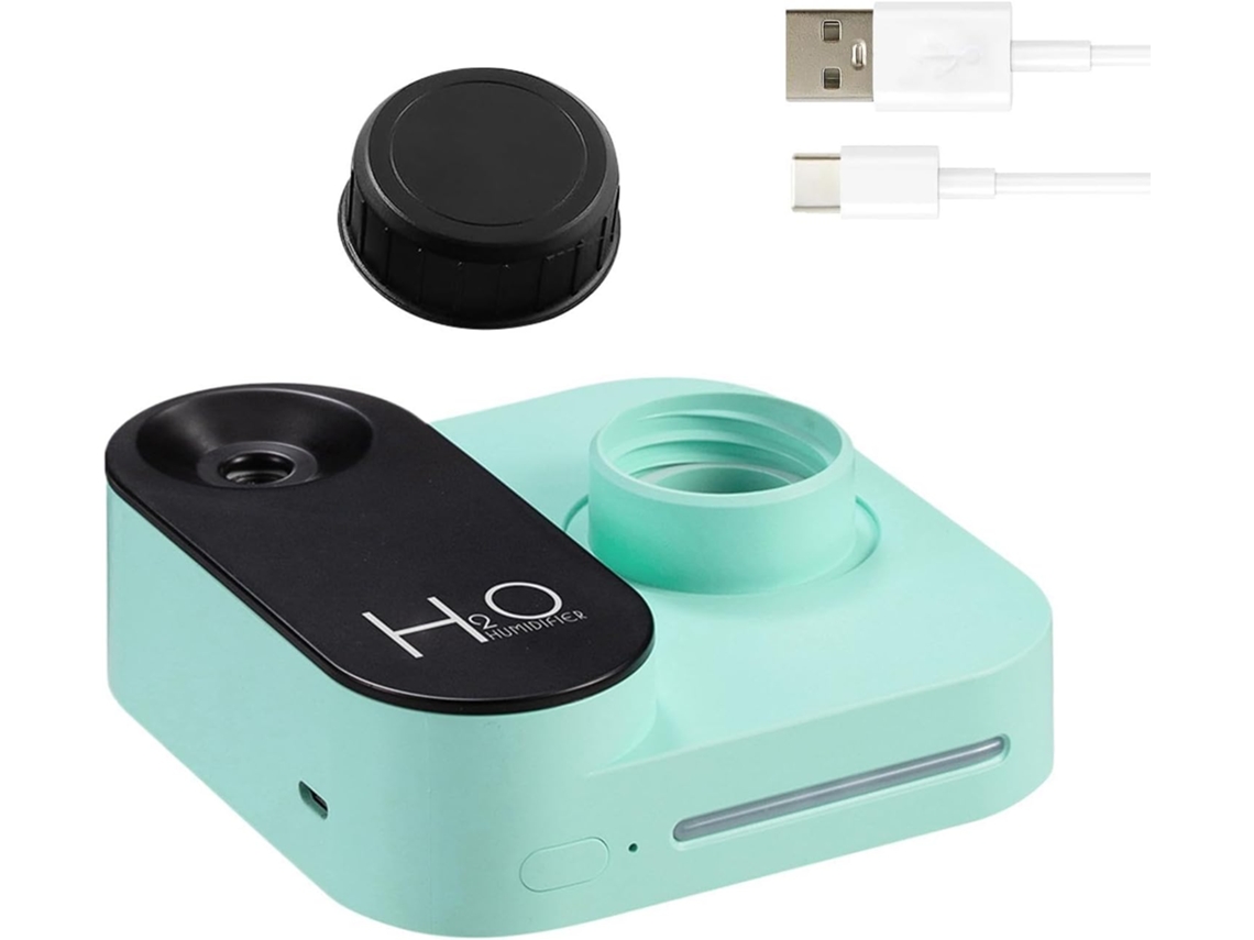 Umidificador Portátil Em Formato De Câmara Para Garrafas Água, Com 10 X 3,5 Cm