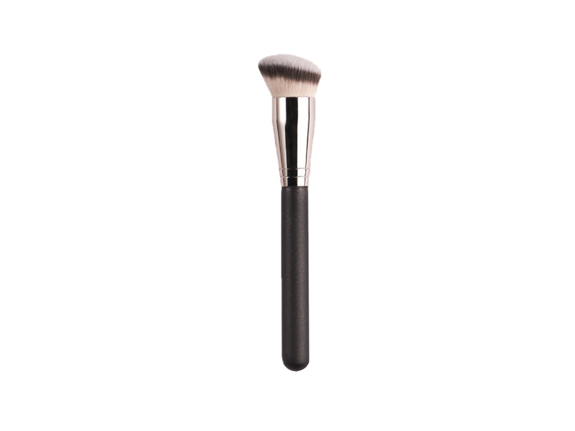 Pincel De Maquiagem Sintético Profissional Para Líquido E Pó - Bristas Macias, Design Ergonômico, Presente Ideal