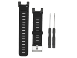 Pulseira de Silicone Suave S/MARCA para Amazfit T Rex e T Rex Pro, Preto Cinza Escuro