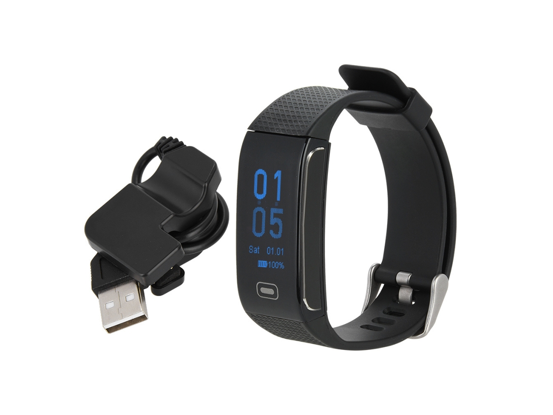Pulseira Inteligente CK18 com ECG e Monitoramento de Saúde EOOCOO