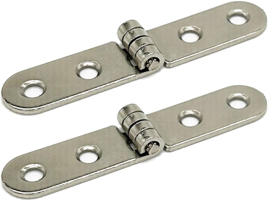 Conjunto De 2 Dobradiças Prateadas Para Portas, Modelo De Dobradiças Para Construção, Melhorias Para Soluções Flexíveis