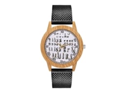 Relojes De Moda Unisex Hombre Mujer Cuarzo Pulsera Negro