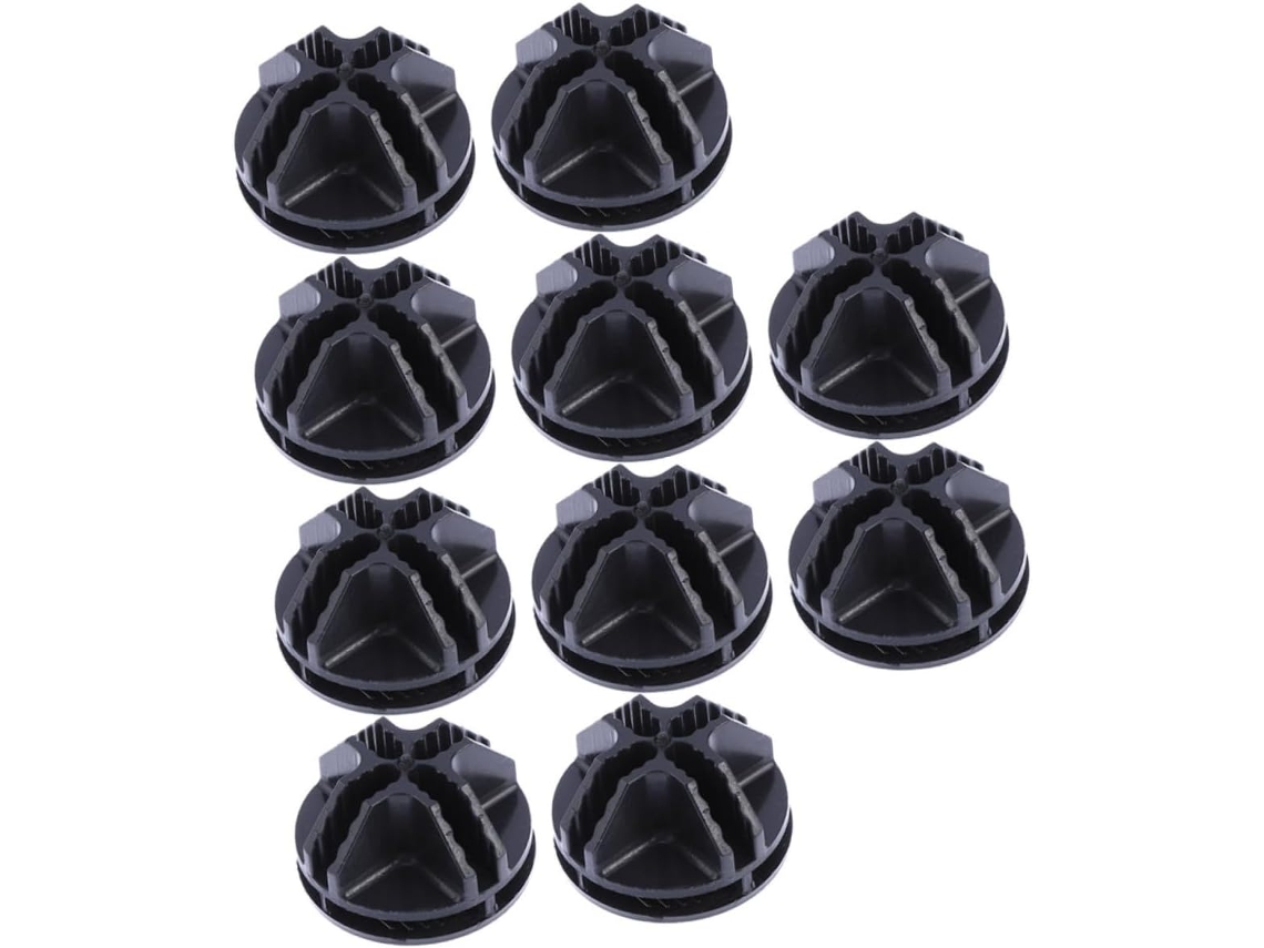 Slowmoose 30 Conectores Plástico Abs Preto P/ Armários Diy.