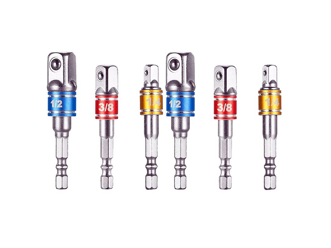 6Pcs Hastes de Extensão de Bits ALLINLESS