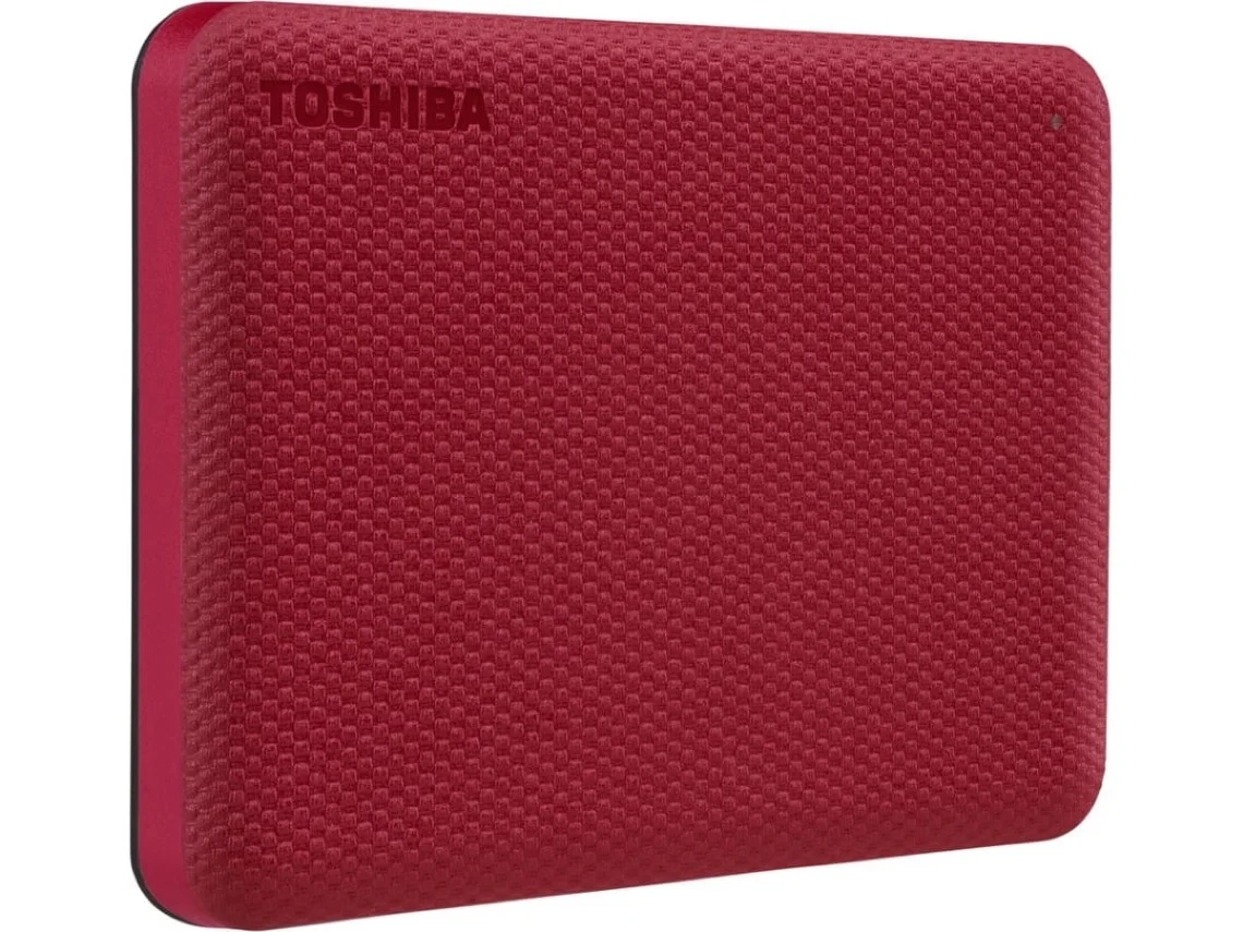 Disco Externo HDD TOSHIBA Canvio Advance (2 TB - USB - Vermelho)