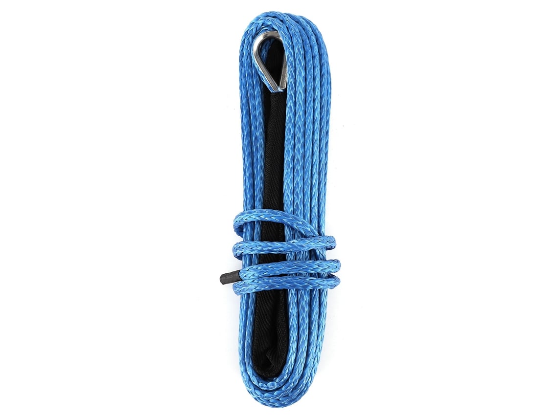 Cabo de Guincho Nylon 7700 Lbs, 15 M, para Recuperação, Reboque, na Cor Azul AQUAFORGE (3493 Kg)