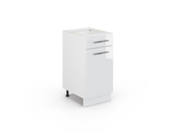 Móvel de cozinha Vicco Fame-Line, branco alto brilho, 40 cm sem bancada