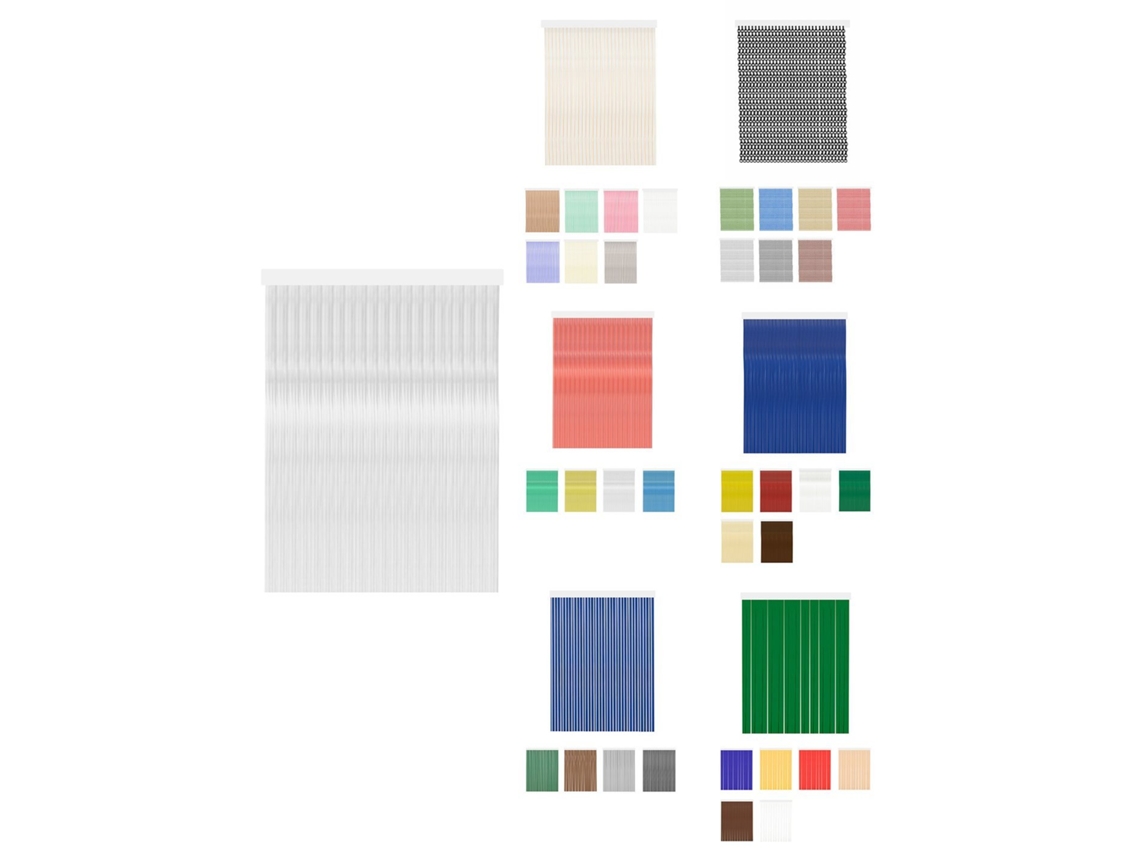 Cortinas De Exterior Impermeables – Cortinas Antimoscas Para Terrazas Y Porche Diana - Cristal 100 X 240 Cm