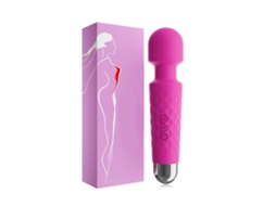 Mini Massageador Sem Fio - Menor E Mais Forte 20 Vibrações E 5 Velocidades - À Prova Dágua - Rosa