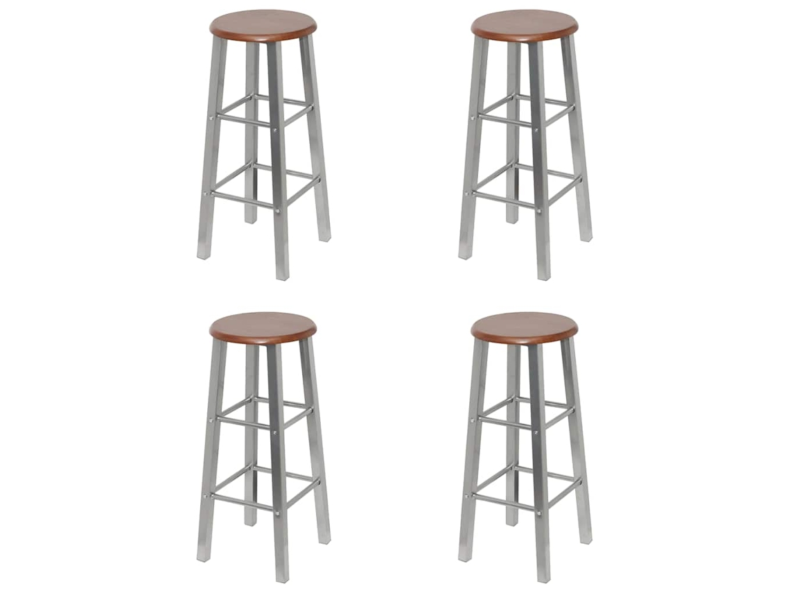 Bar Stool, Bar Stools Vidaxl Marrom Mdf (n/a)
