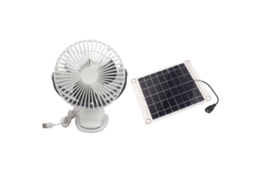 Ventilador Solar 5v 10w Painel Monocristalino Casa Animal