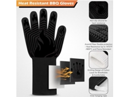 2 Luvas Para Churrasco, Resistentes Ao Calor E À Prova De Fogo, 1472 °f SUNNY SPACES
