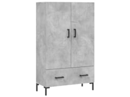 Aparador Alto MAISON EXCLUSIVE Derivados de Madeira Cinza Cimento (69,5x31x115 cm)