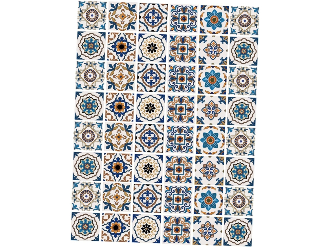 Conjunto De 48 Adesivos Para Azulejos - Adesivos Impermeáveis Para Decoração
