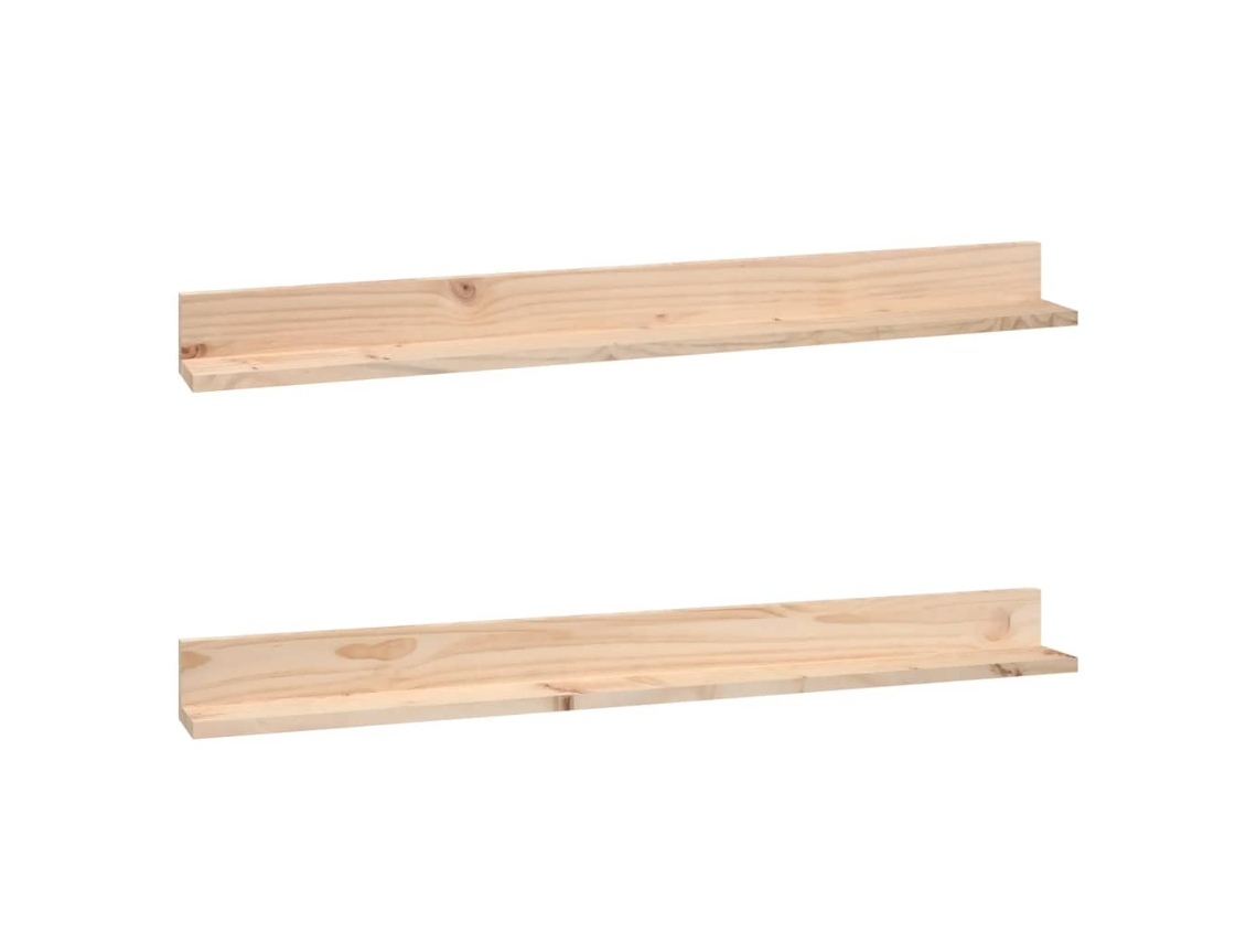 Conjunto de Prateleiras de Parede 110x11x9 cm Madeira de Pinho Maciça MAISON EXCLUSIVE