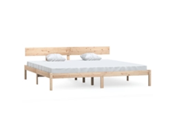 Estrutura de Cama Super King 180x200 Cm Pinho Maciço MAISON EXCLUSIVE