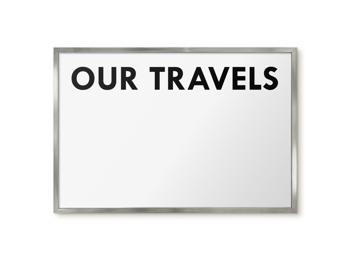 Magnetic Board Our Travels For The Living Room Espelharte (60x40 Cm)