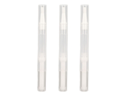 3 Pack Pluma De Óleo Para Unhas Transparente De 2.5ml Com Pincel Giratório Portátil Reutilizável