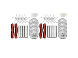 Conjunto De 2 Peças Para Aspirador De Pó Xiaomi Dreame Bot W10 W10 Pro: Filtro Hepa, Escova Principal, Pano De Limpeza E Escova Lateral._glo