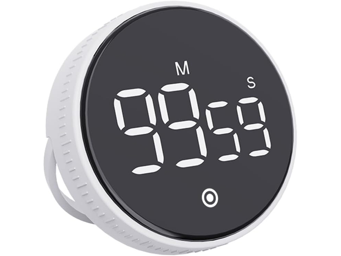 Temporizador Magnético Recarregável Com Grande Visor Led Para