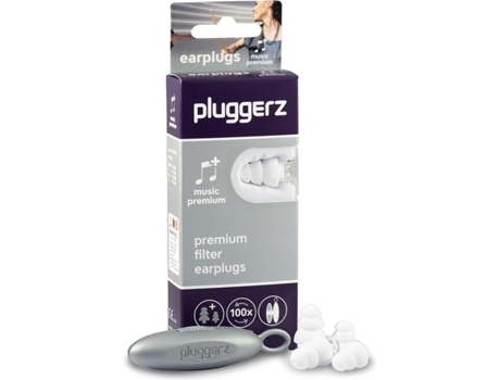 PLUGGERZ Earplugs Music Premium Tampões para Os Amantes Da Música com Filtro de Música Especial Desfrute Sem Distorção de Som