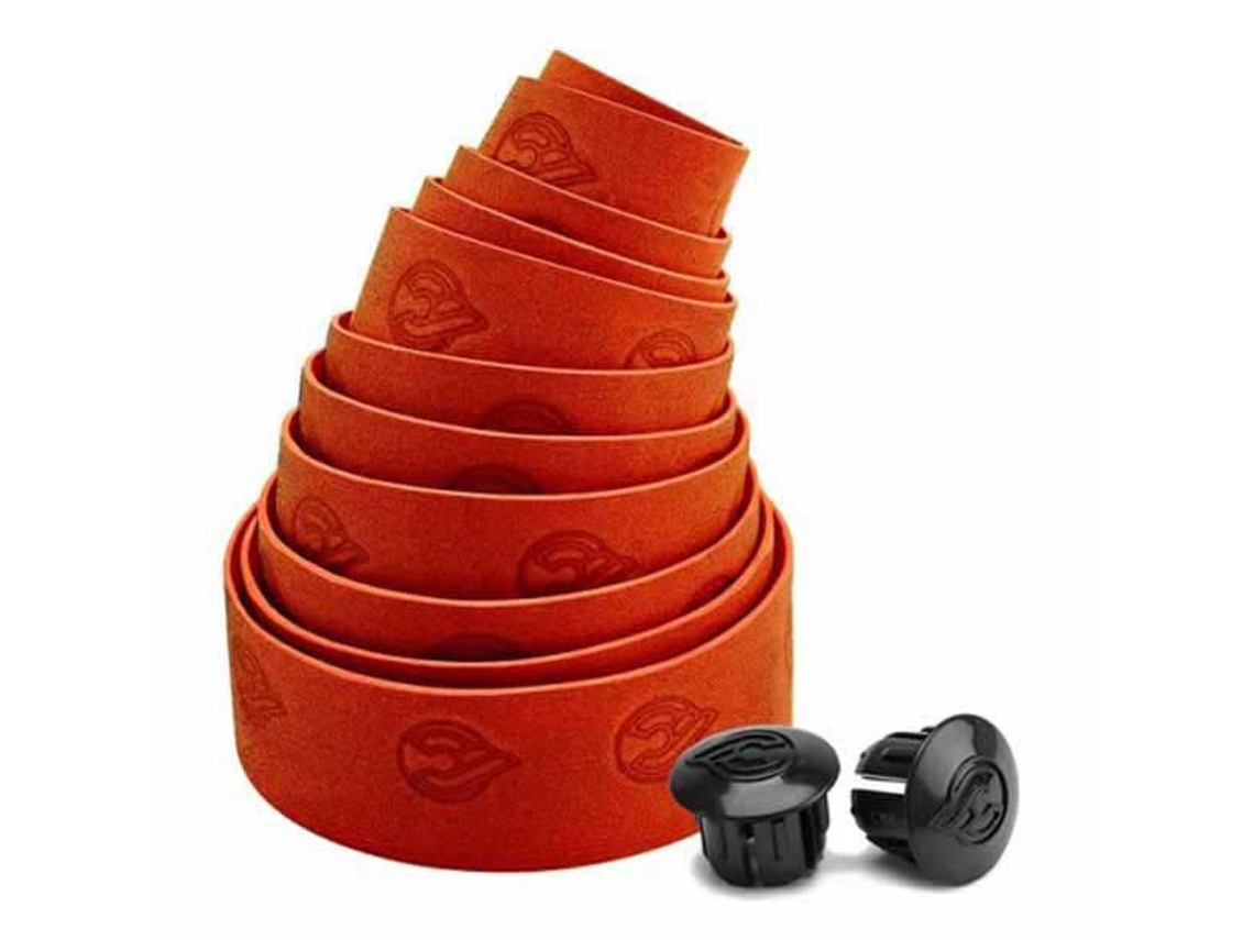 Fita de Guidão com Plugues de Extremidade Wave Laranjacinelli