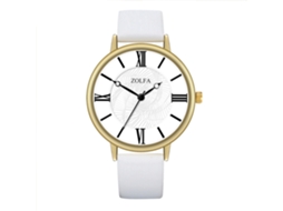 Reloj De Pulsera De Cuarzo Para Hombre Y Mujer Con Dial Redondo Moda (blanco)