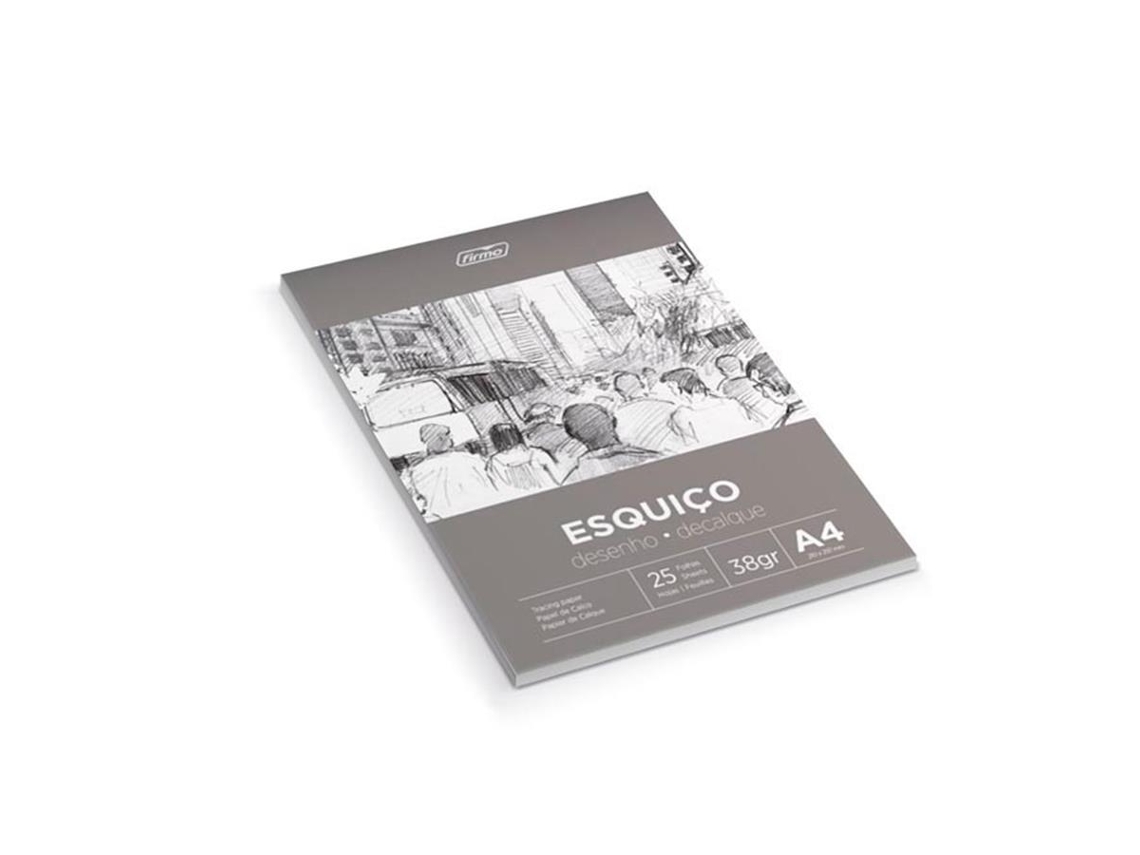 Bloco de Notas FIRMO Esquiço (A4 - 80 Folhas - 21x29.7cm)