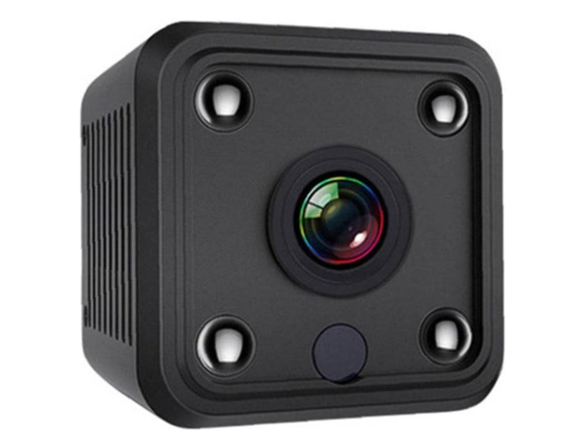 Minicâmera Bestvite com WiFi HD 1080p, áudio esportivo e visão noturna (preta)