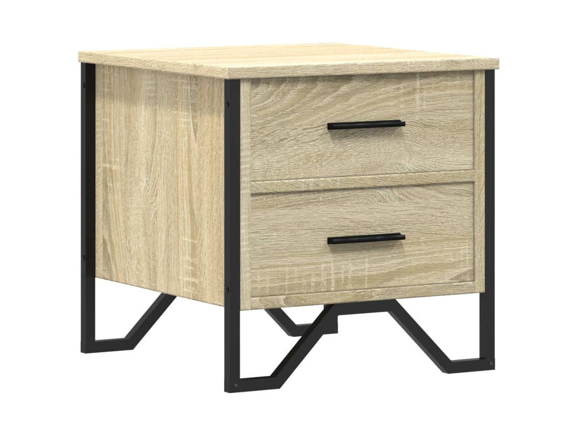Bedside Cabinet, Bedside Cabinets Vidaxl Marrom Madeira Processada (n/a)