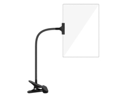 Lupa com Clip 5x, Lupa 6x3.5 Polegadas com Braço Flexível Ajustável, Lupa Clip on Negro Transparente