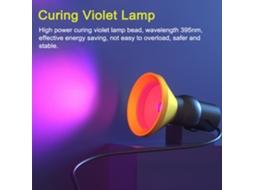 Lâmpada Violeta 10w Para Curar Cola Luz Uv Intensa Reparação Placa Base Móvel