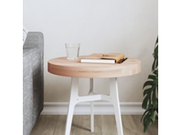Vidaxl Tampo De Mesa Redondo Ø40x4 Cm Madeira De Faia Maciça
