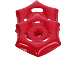 Conjunto De 2 Puxadores De Válvula Com Furo Quadrado De 6 Mm Em Ferro Vermelho, Conexão Estável E