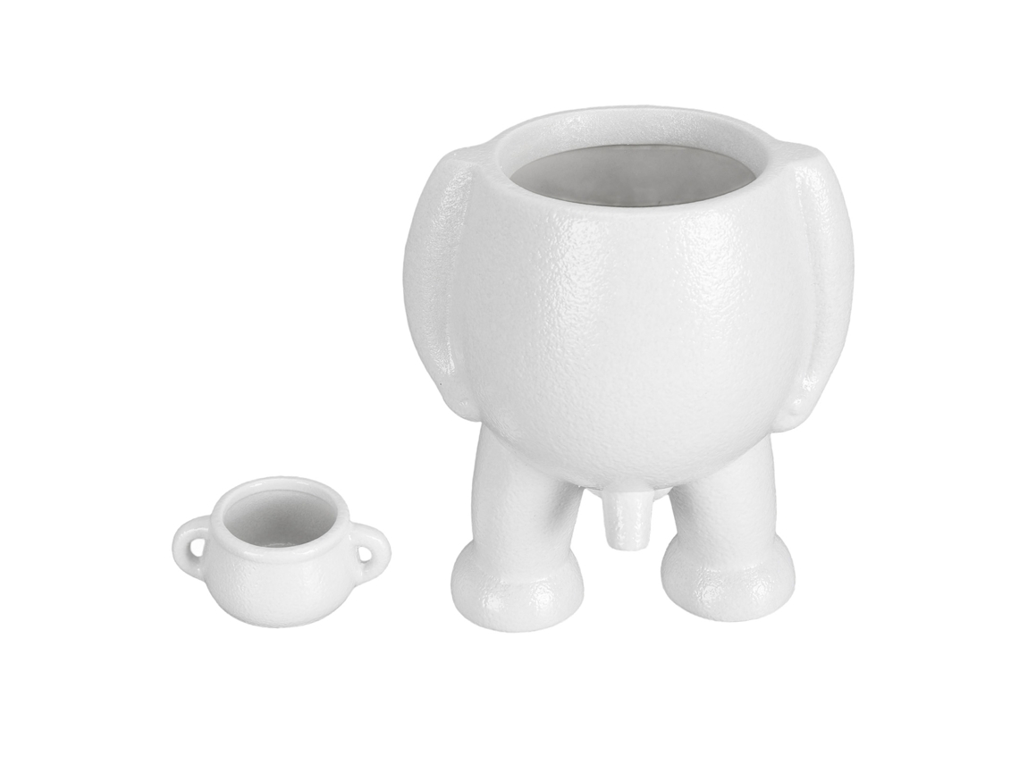 Vaso De Cerâmica Para Flores, Simulação Inovadora De Homenzinho, Decoração De Xixi, Suculentas, Vaso Para Escritório, Mesa, Branco