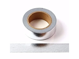Fita Adesiva Washi, Fita Washi Com Acabamento Metalizado Sólido, 15 Mm X 10 Metros