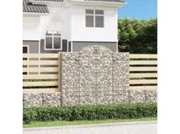 Vidaxl Cestos Gabião Arqueados 9pcs 200x50x180/200cm Ferro Galvanizado