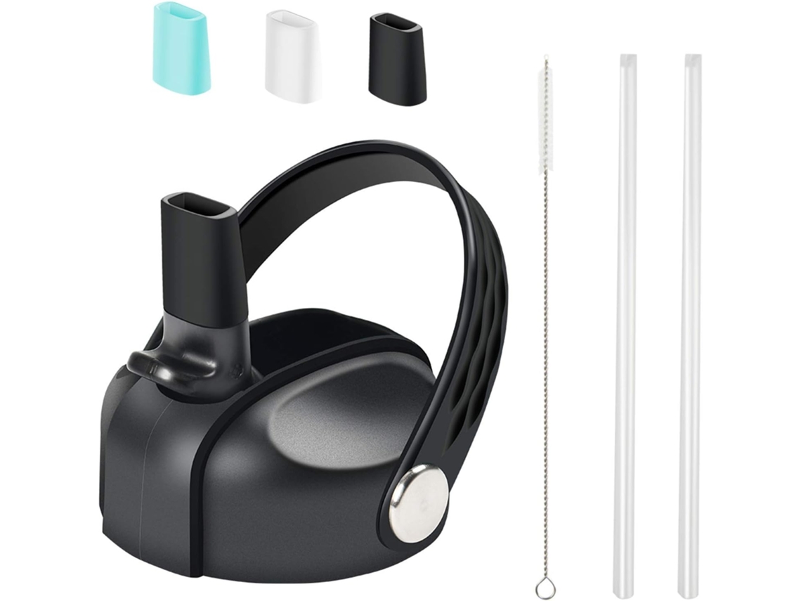 Canudos De Aço Inoxidável Para Garrafas Hydroflask De Boca Larga De 12, 16, 18, 20, 32, 40 E 64 Oz Brilvibera (abertura De Boca De 2,28 Pol.)