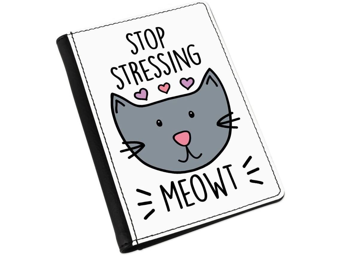 Porta Passaporte para Gatos Meowt da Gift Base Stop Stress