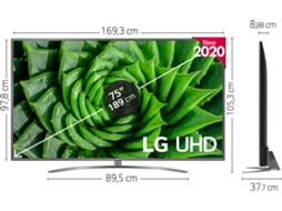 TV LG 75UN81006 (LED - 75'' - 189 cm - 4K Ultra HD - Smart TV) — Antiga A
