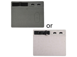 Mousepad Multifuncional Criativo Com Carregamento Sem Fio, Para Jogos E Uso No Escritório, Com Suporte Integrado Para Celular . Olysi Shop (cinza)