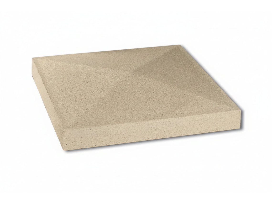 Cobre-pilares / Capitéis De Betão Creme / 29x29x19 Cm / Palete 54 Unidades