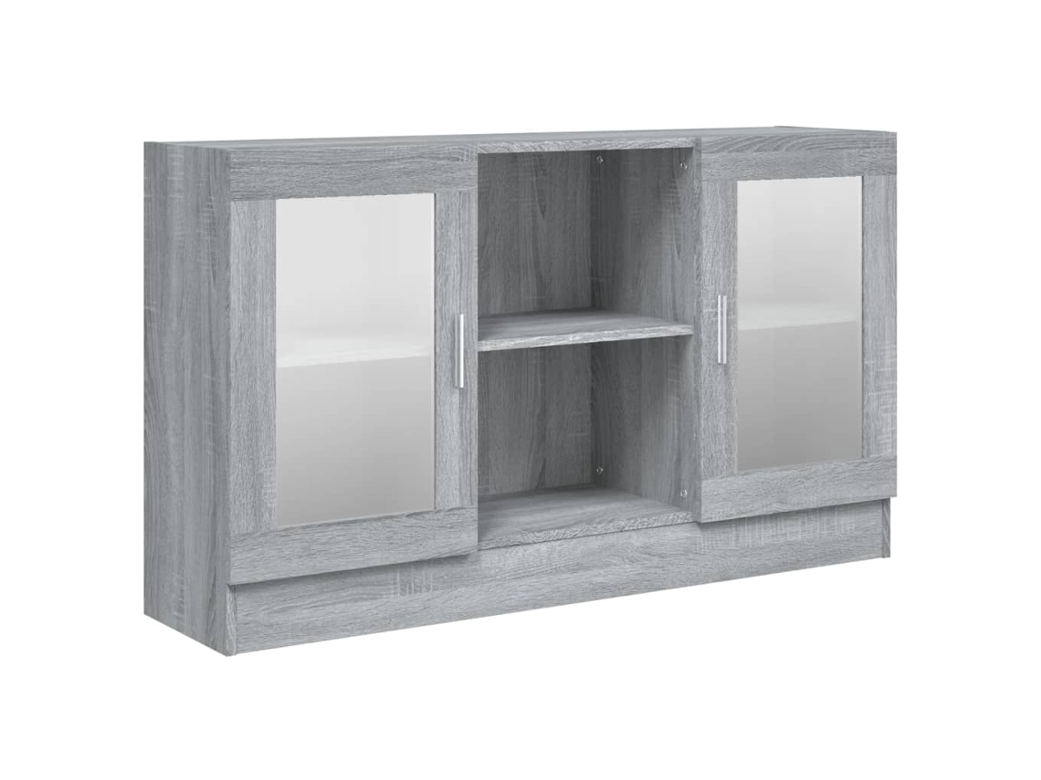 Vitrine, Vitrines Vidaxl Cinzeto Madeira Processada (n/a)