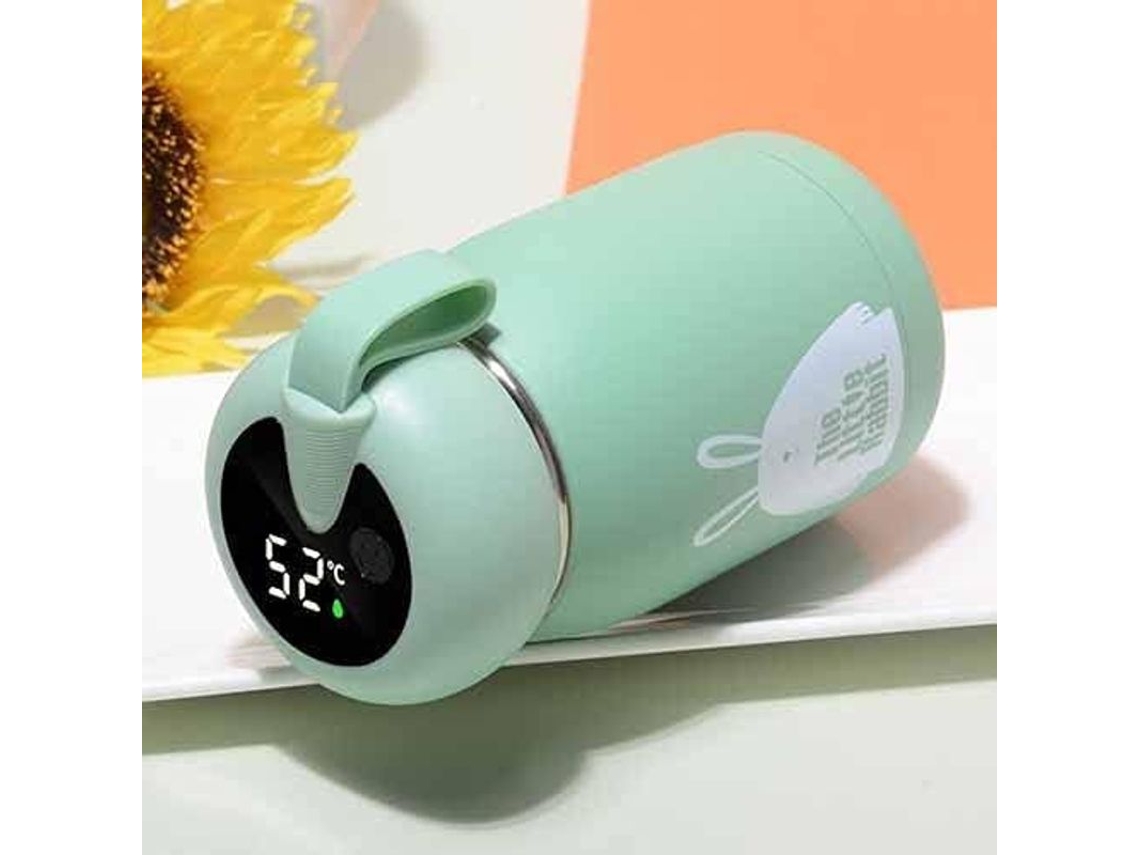 2026 taza Térmica de Acero Inoxidable Con Pantalla Led de Temperatura 320ml Verde