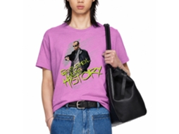 Rockinstone Bill And Ted Gwh Heather Neon Purple Adult T-shirt Size:l