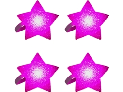 Conjunto De 4 Estrelas Portáteis Iluminadas, Para Apresentações De Dança, Palco, Efeito De Luz Led.