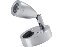 Luminária De Cabeceira Levemolo 12v 3w Led, Branco Frio 6000k, Arandela De Alumínio Ajustável, Peça Única Para