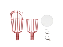 Cesta Colhedora de Frutas Desmontável com Acessório de 3cm Vermelho com S/MARCA